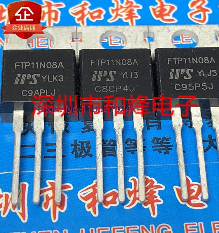 

(10PCS/LOT) FTP11N08A TO-220 100A 75V