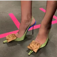 2026 Women Sexy Pointed Toe High Heeled Shoes For Woman's Thin Heels Slip-On Summer Pumps Luxury Lady Black Wedding Party Sandal - Image 4