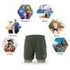 Lixada Men 2 in 1 Running Shorts Quick Drying Breathable Active Training Exercise Jogging Cycling Shorts 5