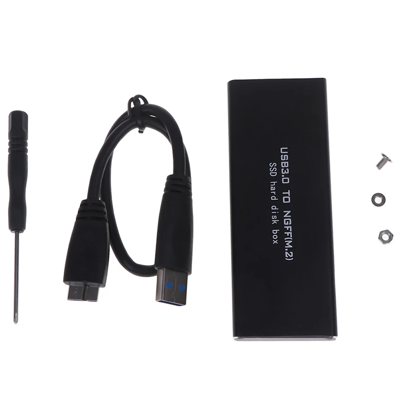 USB-C M.2 NGFF Hard Drive Enclosure B Key SATA SSD Reader to USB 3.0 Adapter