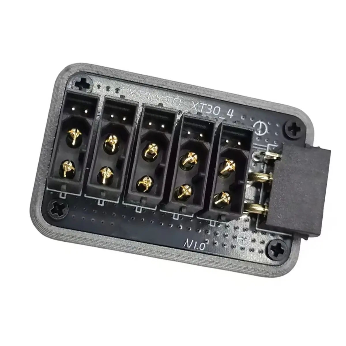 ABGN 50A XT30 (2+2) 전원 분배 보드는 로봇 RC 자동차/보트 DIY 액세서리용 CAN 프로토콜 5채널 출력을 지원합니다.