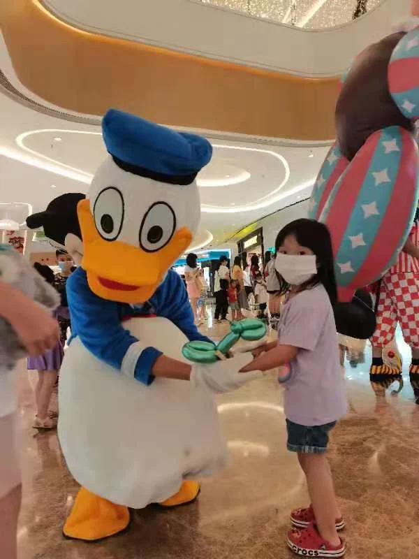 Cosplay Donald Duck Boy and Daisy Duck Girl Cartoon character costume Mascot Advertising Fancy Dress Party Animal carnival prop mascot costume