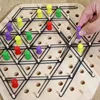 New Chain Triangle Chess Puzzle Game Geometry Chess Rubber Band Training Family Interaction Exercise Thinking Toys Gift 3