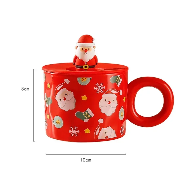 Tazza Natalizia In Ceramica 500ml - Design Camion Con Albero - Decorazione Invernale Fatta A Mano - Regalo Di Natale