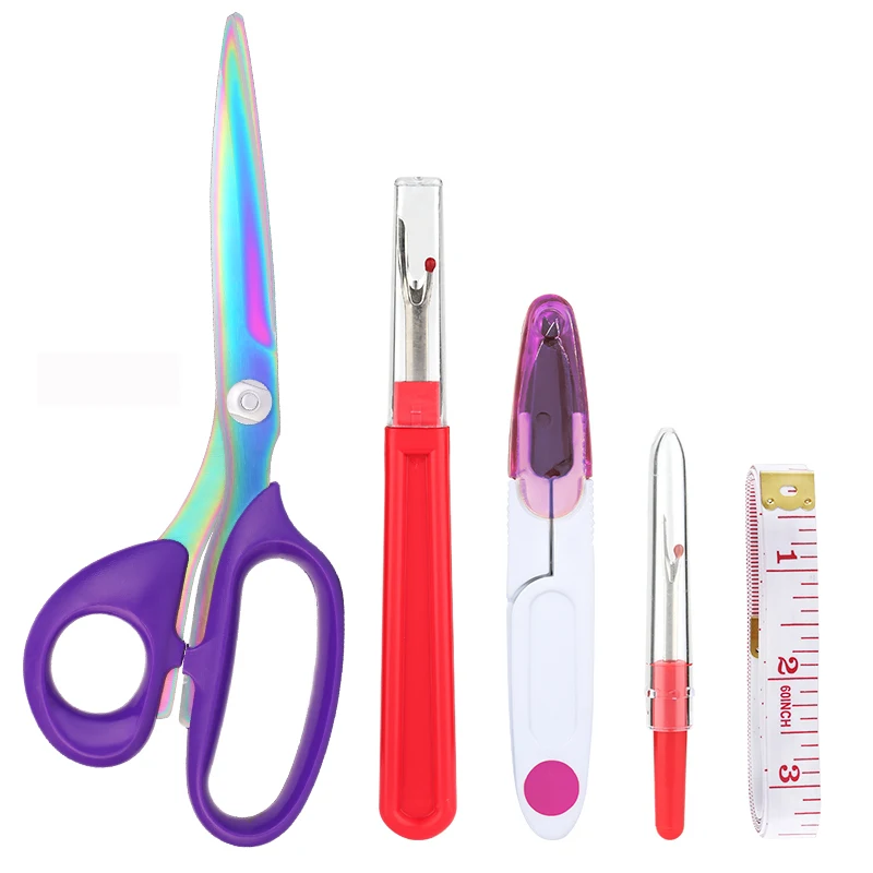 SHWAKK 21cm 23cm 26cm Professional Embroidery Tailor Sewing Scissors For  Fabric Cutting With Seam Ripper Thread Cutter - AliExpress