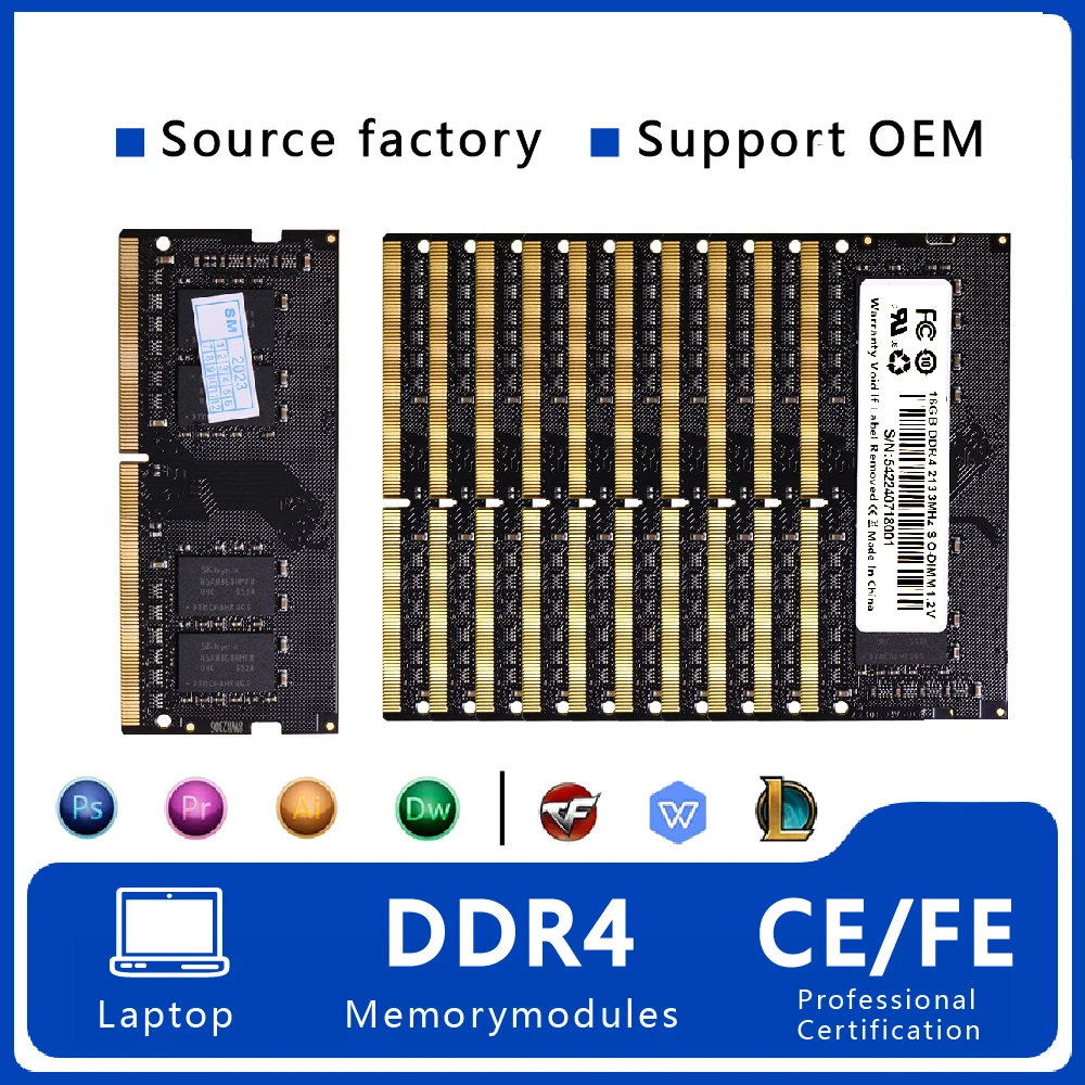 Ymeiton DDR4 memoria SO-DIMM RAM DDR4 Laptop ddr4 4GB 8GB 16GB