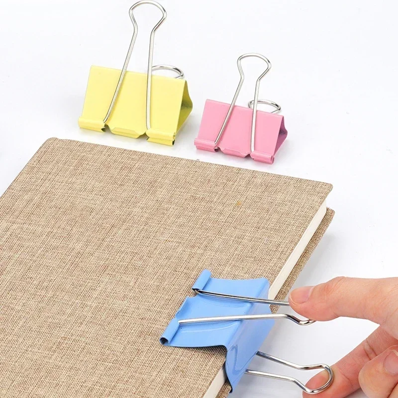 Multicolor Metal Paper Clips Bulk Pack 15/19/25/32/41mm Assorted Sizes for Office School Books Stationery Organizing Supplies paper clips