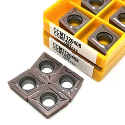 Processing Metal Turning Tool 10Pcs CCMT120404 CCMT120408 VP15TF UE6020 US735 Milling Inserts Indexable Lathe Parts Carbide