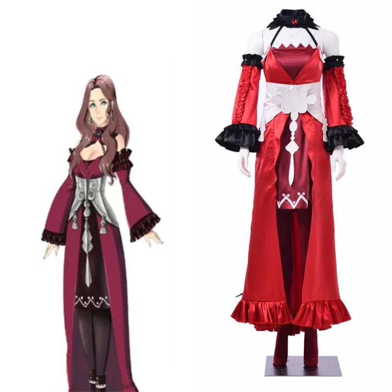 

Fire Emblem Three Houses 5 Years Dorothea Timeskip Cosplay Costume Dress Adult Women Halloween Party Outfit