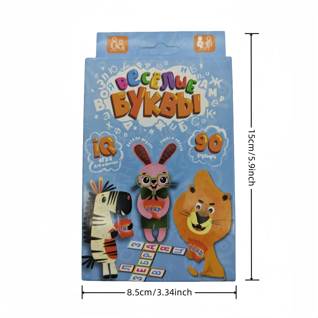 Iq Раз Observer..Ющая Игра Для Малышей Веskoлые Буквы, Interactive Desktop Board Game, Durable Paper Material, Suitable for Holiday Gifts (Color Slight Color Difference) Category: Special Card Game 5