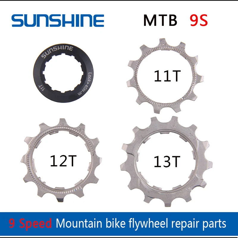 Bicycle Cassette SUNSHINE-SZ 11 Speed 11T 12T 13T Flywheel Pinion Repair Parts Locking Cover