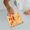 Solitaire Game Board Chess Classic Peg Solitaire Solo Noble Puzzle Wooden Board Game Toys for Adults Children Educational 4