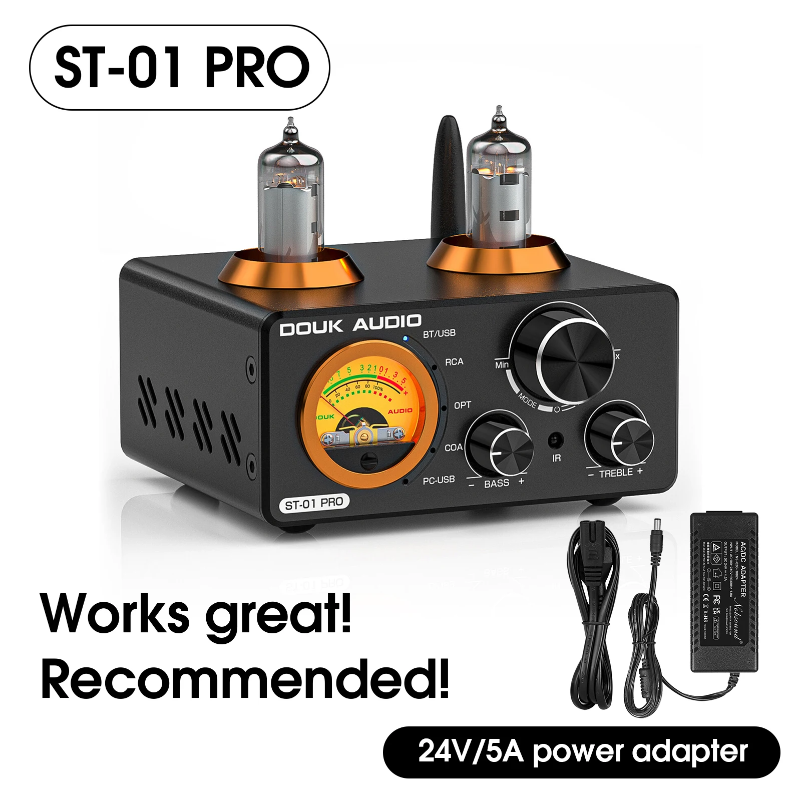Nobsound ST-01 PRO 真空管アンプ Amazon | Nobsound ST-01 PRO 6K4 Bluetooth 5.0 真空管アンプ