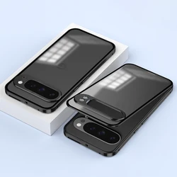 Aviation Aluminum Alloy Frame Bumper Phone Case with Matte PC Backplate Protective Cover - Google Pixel 10 (Black)