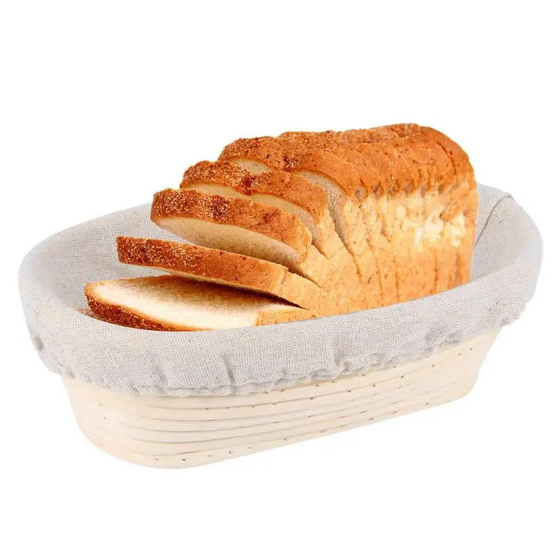 

Proofing Basket Rattan Bread Proofing Basket Round Oval Natural Rattan Wicker Dough Bread Baking Supplies Tool for Bread Dough