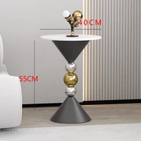 Table basse moderne, meubles de maison, Table d'appoint peu encombrante pour petit espace, meubles multifonctionnels pour salon et chambre à coucher 5