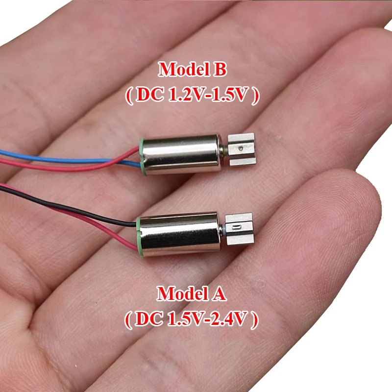 2 Pcs DC 1.5V-4.5V 40000RPM Speed 6mm X 12mm Mini Micro Coreless Motor