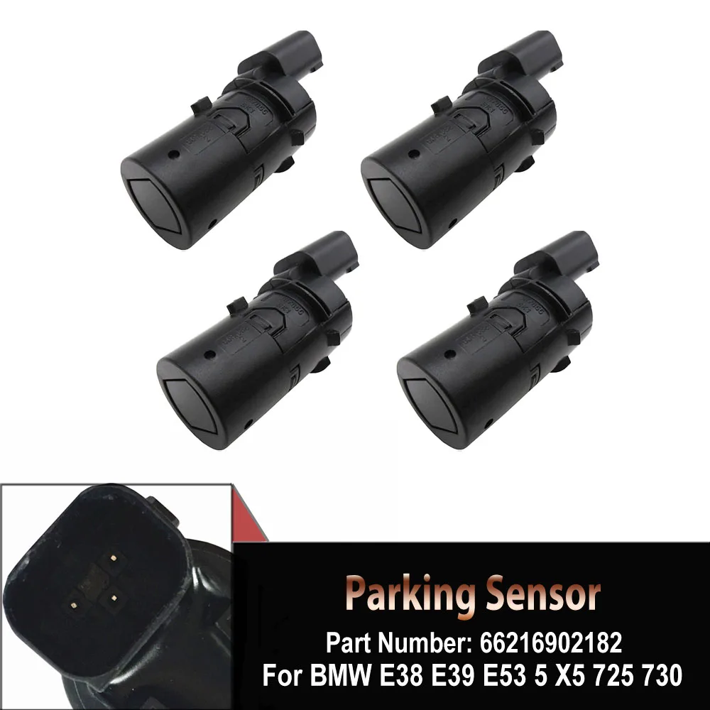 

4pcs PDC Parking sensor Reverse Assist for BMW E38 E39 E53 5 X5 725 730 740 530 8375533 66216902182 6902182