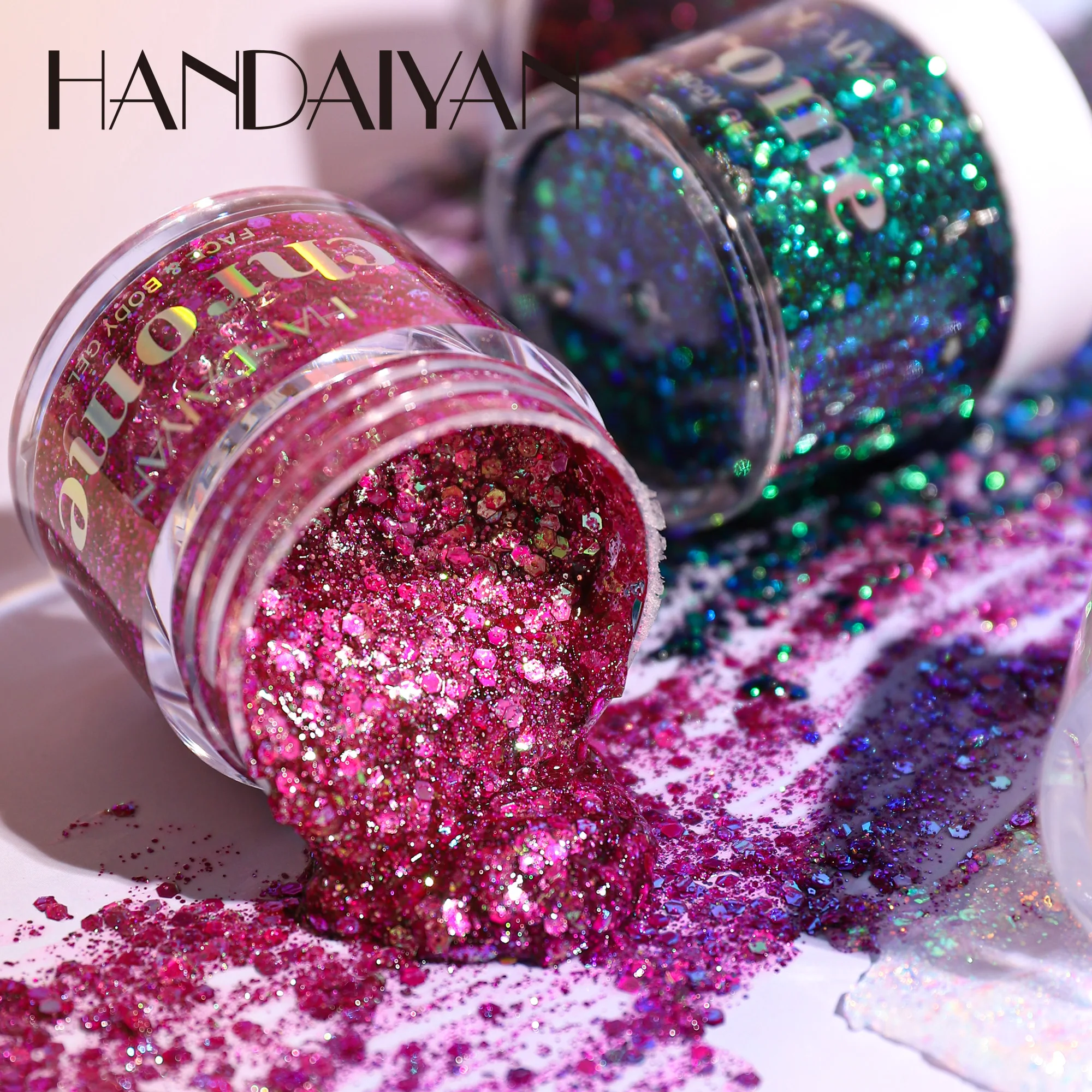 Body Glitter I 6 Colors + Glitter Glue for Face Glitter Makeup, Hair, Eye & Fine Glitter Eyeshadow - Perfect for Halloween 4