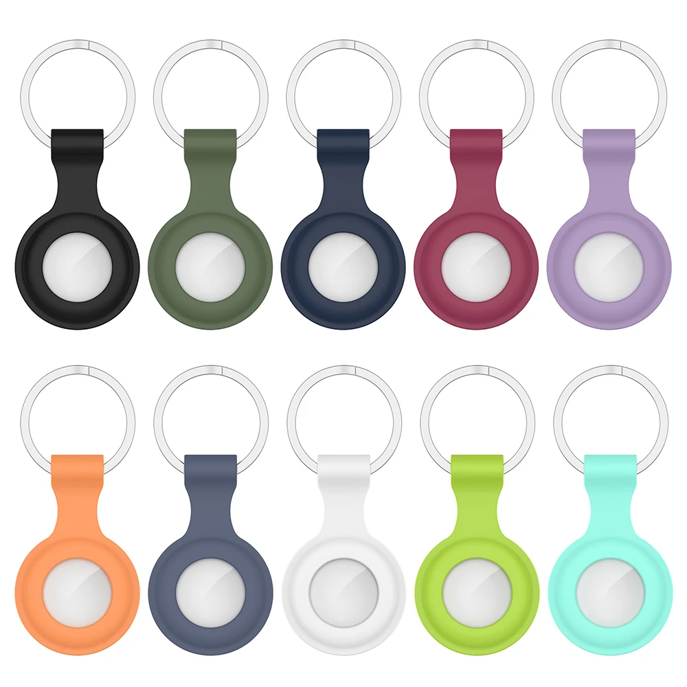 Custodia In Silicone Custodia Protettiva Antiurto Custodia Protettiva Completa Per La Pelle Per Apple Airtags Locator Tracker Devices Accessori