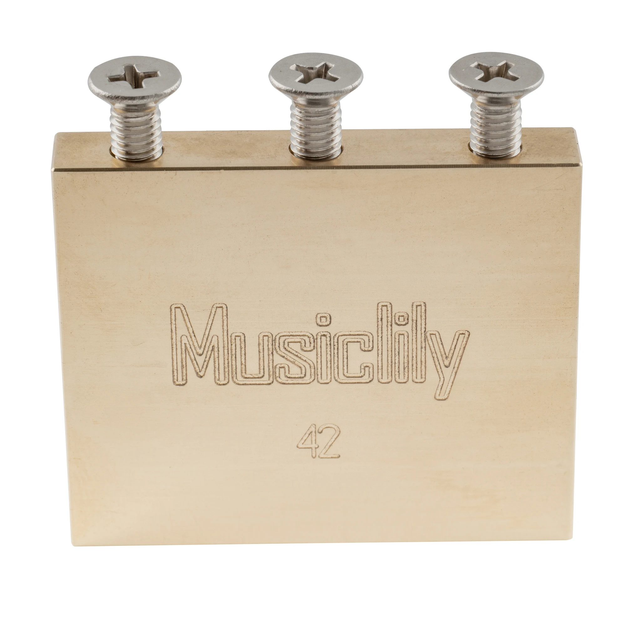 Musiclily-エレキギター用の完全な真ちゅう製ブロック,トレモロ