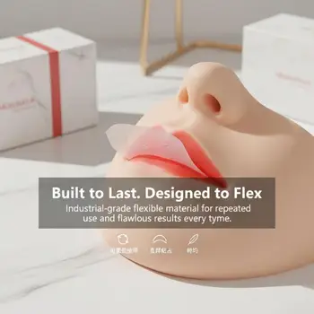 Set di 3 Righelli per Mappatura Labbra, Strumento Guida per Modellamento Labbra, Stencil per Trucco Permanente, Ausilio per Microblading e Tatuaggio Labbra