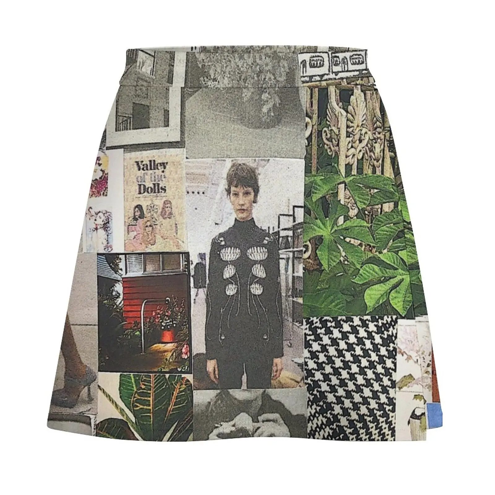 “Visual Florescence” collage art design Mini Skirt short skirt for women women's clothing trend 2024