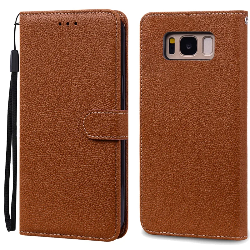 Luxurious Leather Wallet Flip Case for Samsung Galaxy S8 Plus
