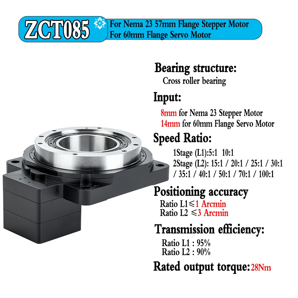 High Precision Hollow Rotating Platform Ratio 5 ,eplace Cam indexer/ DD motor 4 Axis/ 5 Axis/ R Axis for Cutting Tables CNC