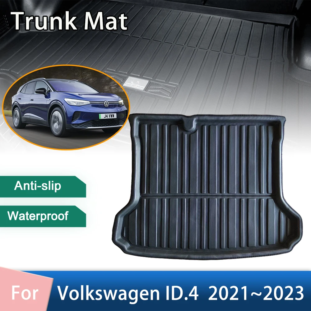 Car Trunk Mats for Volkswagen ID 4 2021 2022 2023 Accessories VW ID4 Rear  Boot Cargo Liner Trunk Waterproof Tray Carpet Auto Pad - AliExpress