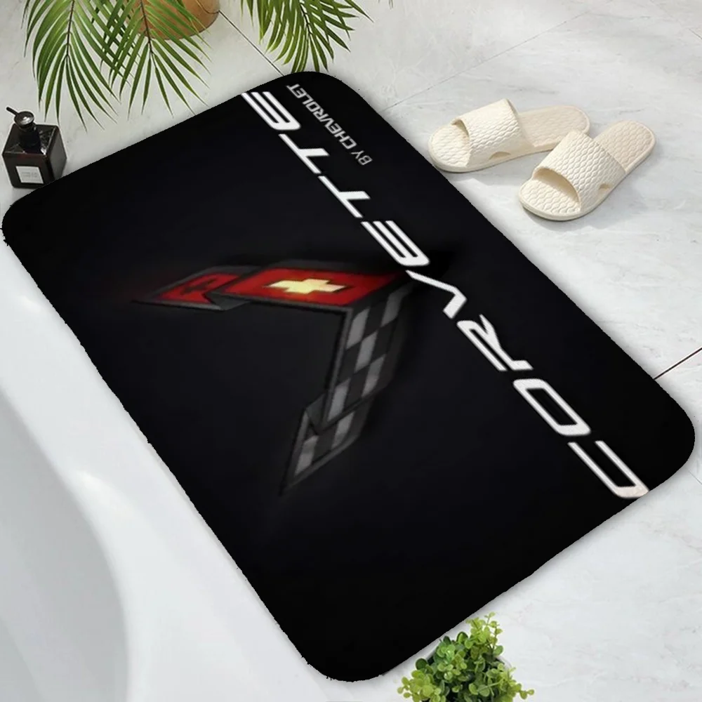 Floor Noise Mat Corvettes Carpets for Bedroom Room Mats Doormat Entrance Door Aesthetic Room Decoration Custom Customized Home 6