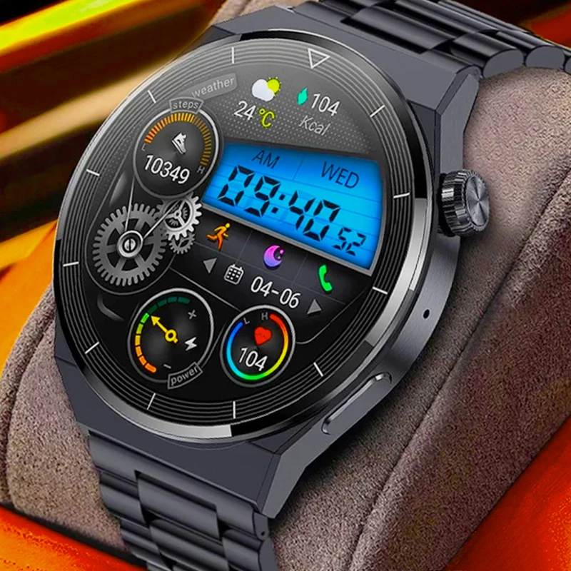Men NFC Smartwatch AMOLED Screen Always display time Bluetooth Call Waterproof For Xiaomi Huawei GT3 Pro