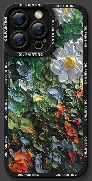 Gu Shanggu 15Promax Pouzdro na telefon Olejomalba č. 1 14 Proti pádu pro iPhone 13 Kompletní balení Barva Stříbrná 12 Měkké 11_voghion.com