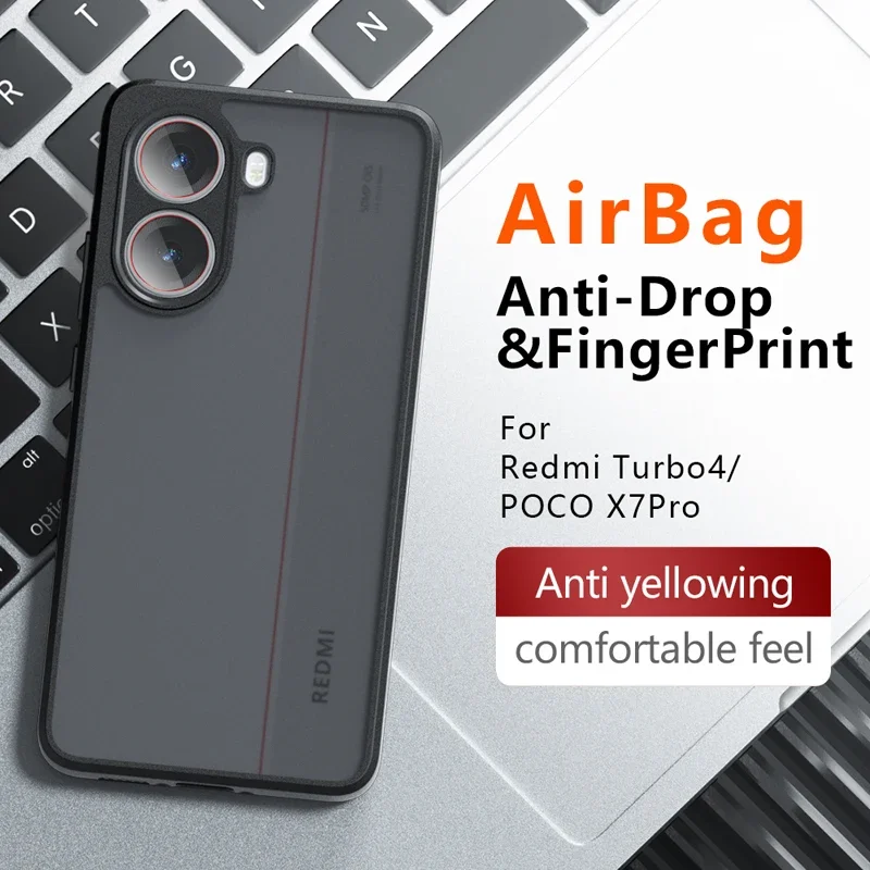 Shockproof Frosted Matte Anti-fingerprint Transparent Phone Case