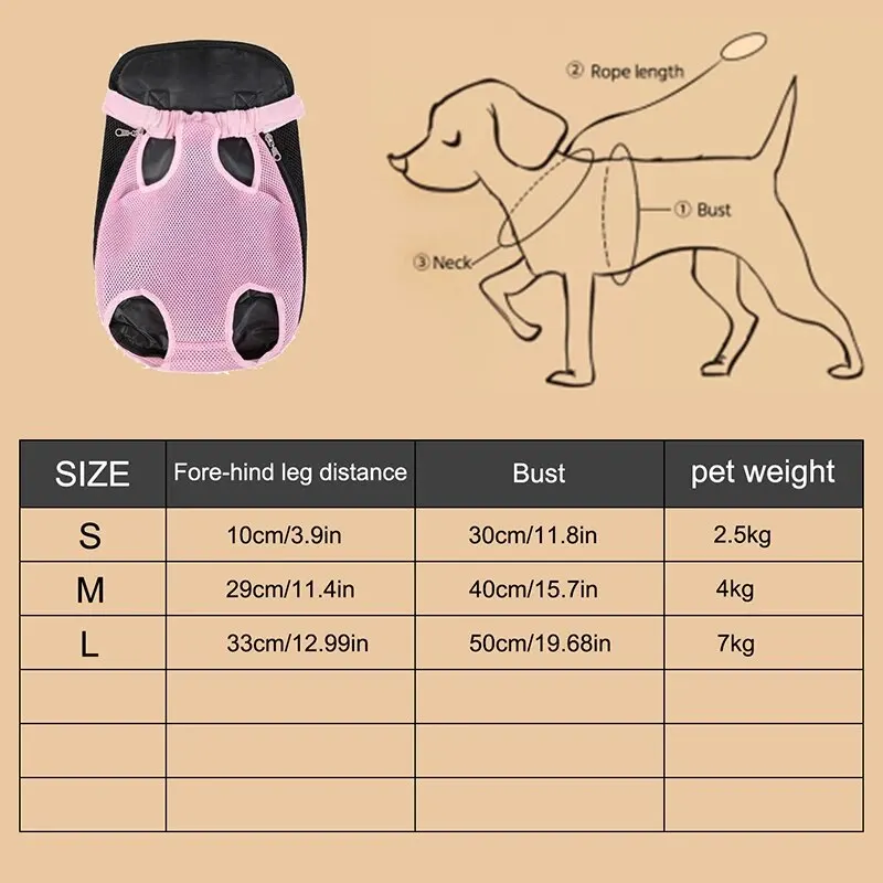 Pet Carrier Backpack 1PC Adjustable Cat Chest for Outdoor Hiking Camping