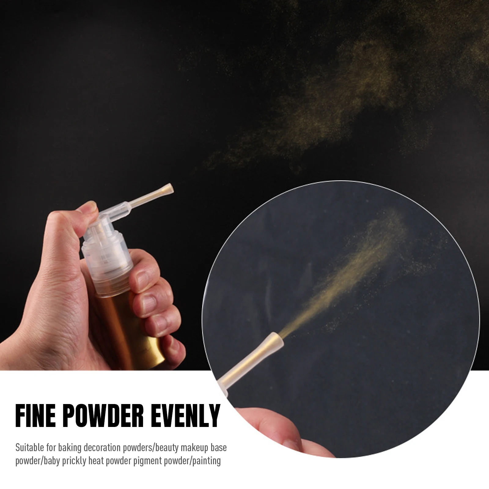 14ML/35ML Glitter Duster Spray Bottle Empty Refillable Portable Dry Powder Spray Bottles For Cake Decorating Fondant Baking Tool