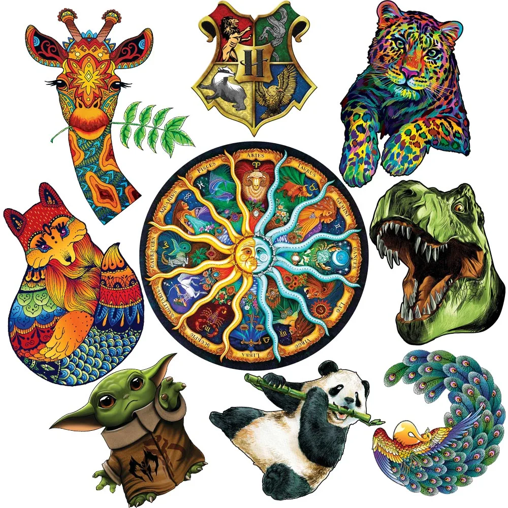 2022 Medal Animal Puzzles Wooden For Adults Kids Jigsaw Mysterious 3D Puzzle Gifts Interactive Games Toy Educational Child Toys |