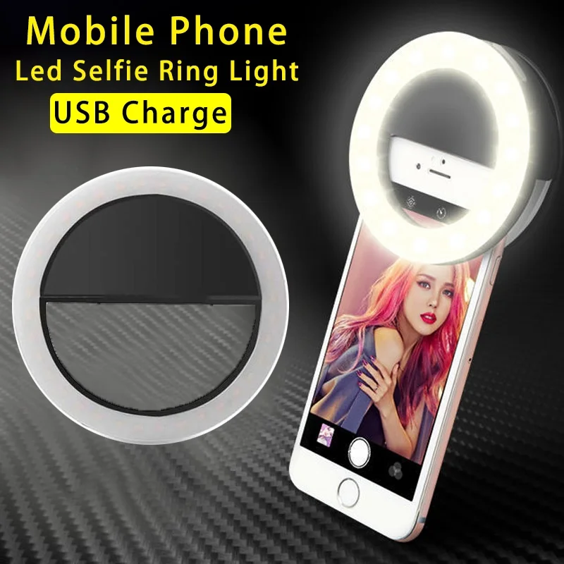 Enhanced LED Selfie Ring Light with Phone Lens and Fill Light Functionality