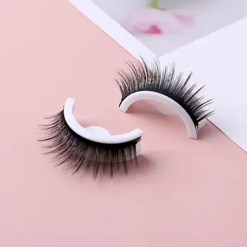 재사용 가능한 자가 접착 속눈썹, 자연스러운 긴 인조 속눈썹, 눈 익스텐션 도구, 접착제 필요 없음, 빠른 착용