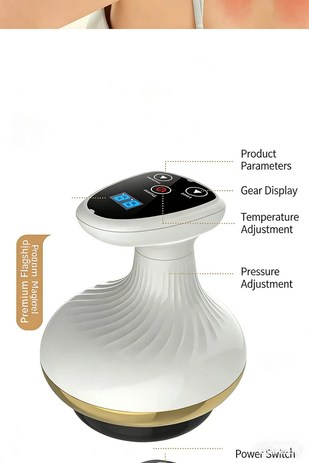 Electric Scraping Cupping Massager With Heated Suction Technology_voghion.com