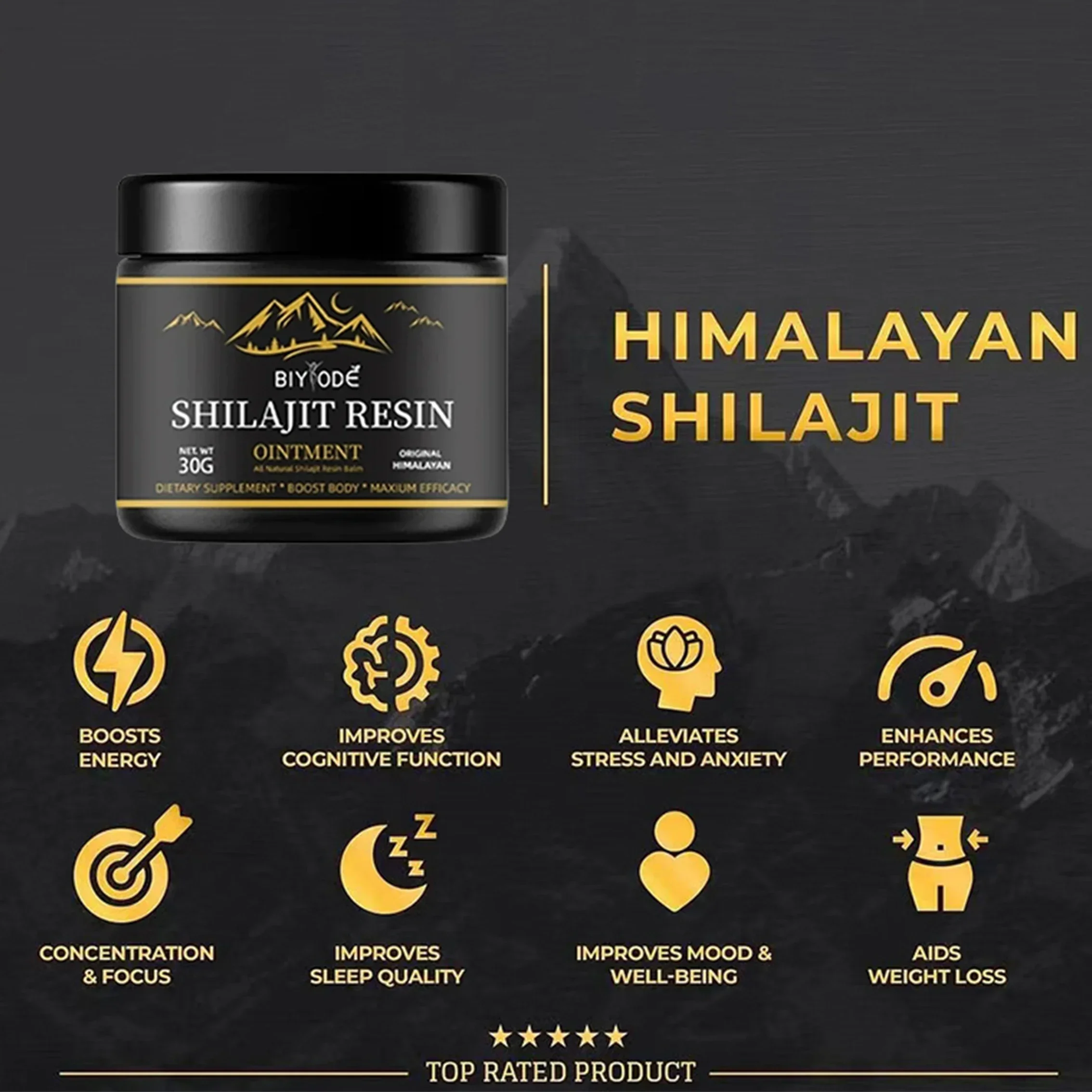100% 히말라야 유기농 Shilajit 페이스트, 자일라이지 크림, 자취 미네랄 보충제, 30g, 도매