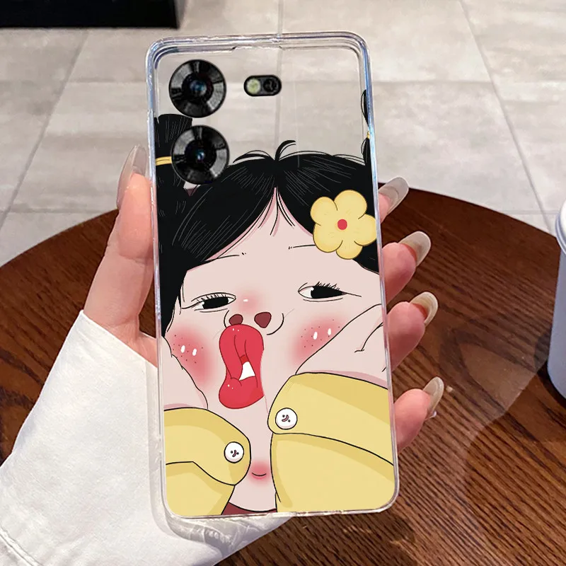 Aesthetic Cute Cat Soft Transparent Silicone Phone Case
