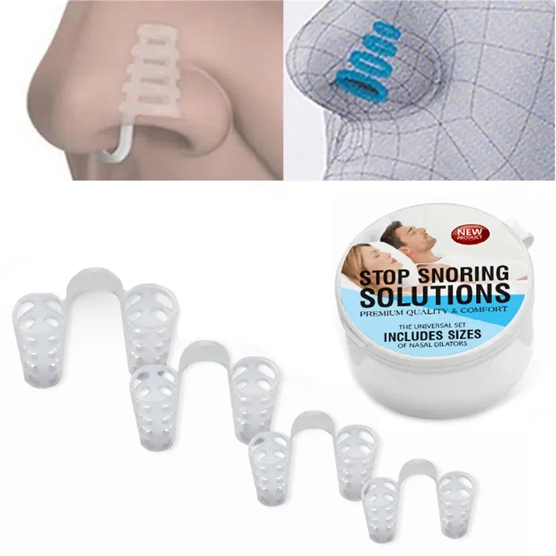 1/2/4/8pcs Anti Snore Apnea Nose Clip Anti-Snoring Breathe Aid Stop Snore Device Sleeping Aid Equipment Stop Snoring 2