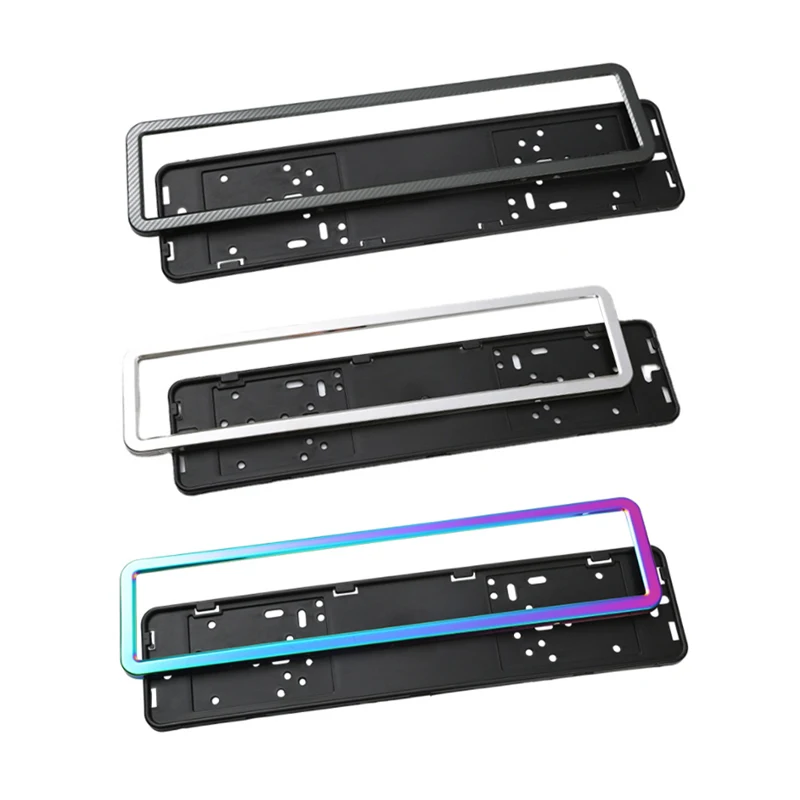 Car Universal UK EU Euro European German Russian license plate frame