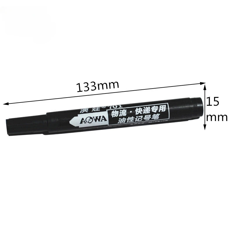 Permanent Paint Marker Pen Oily Waterproof Black for Tyre Markers Quick Drying 5pcs