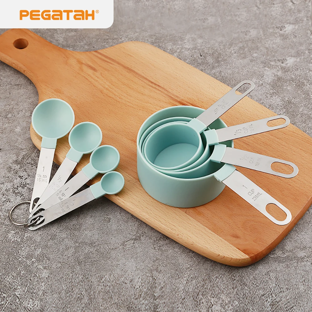 4Pcs/set Baking Measuring Spoon Cup/multipurpose Spoon PP Baking Accessories Stainless Steel/plastic Handle Kitchen Gadgets Tool