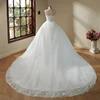 Y&M Novias V Neck Sweet Plus Size Vestido De Noiva 2024 Wedding Dress Long Train or Floor Length Appliqes Bridal Tulle Mariage 4