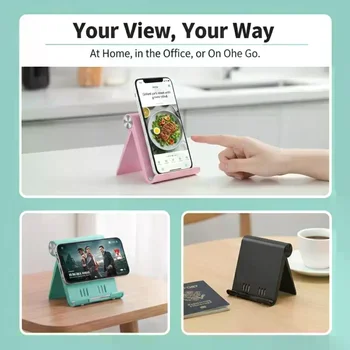 Supporto per Telefono e Tablet: Supporto da Scrivania Portatile per Smartphone
