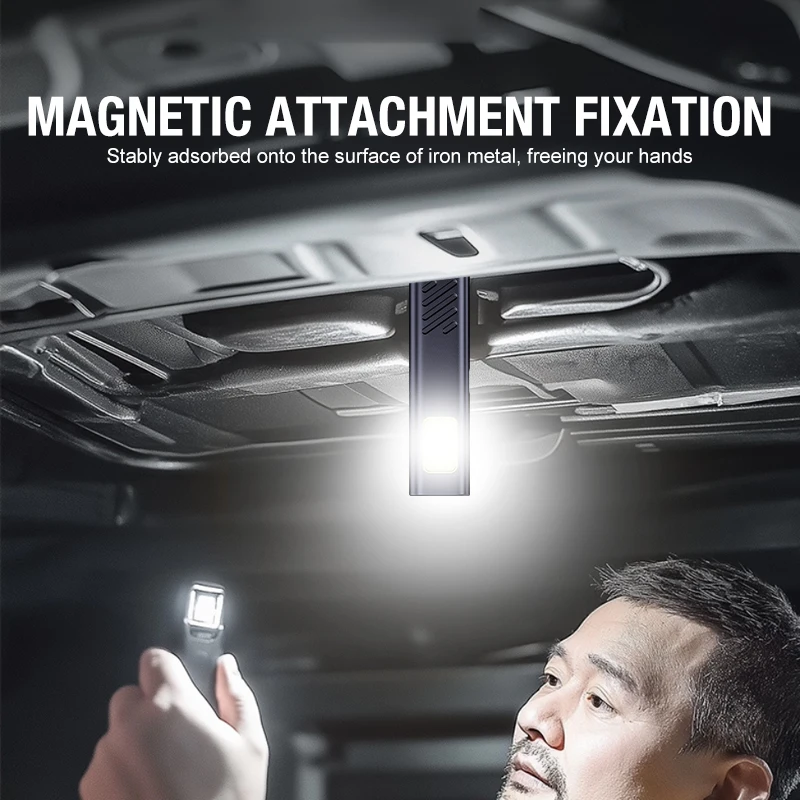 Magnetic Dual Light Source COB Work Light - Ultra Bright Handheld Emergency Repair Light
