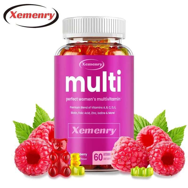 

Women's Multivitamin Gummies | with Biotin, Folic Acid | Supports Bones, Brain, Heart, Immunity & Energy